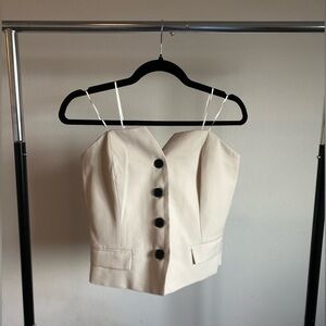 Strapless Suit Vest Top